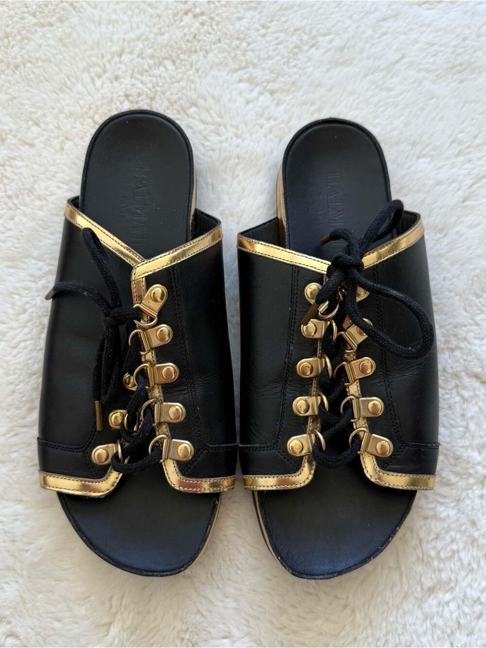 Balmain women slides size 37 Authentic
